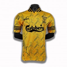 Liverpool Away Retro Jersey Yellow -R15